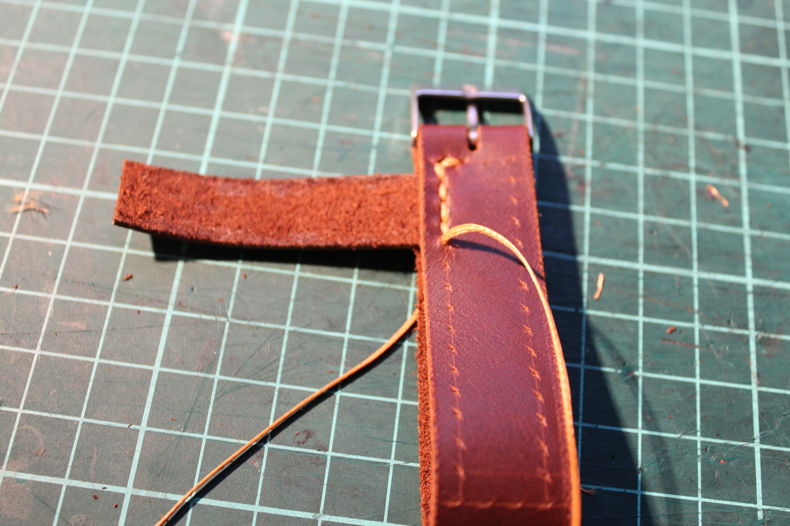 How do I make a watch strap? With my own hands) - My, Leather, Longpost, My, Strap