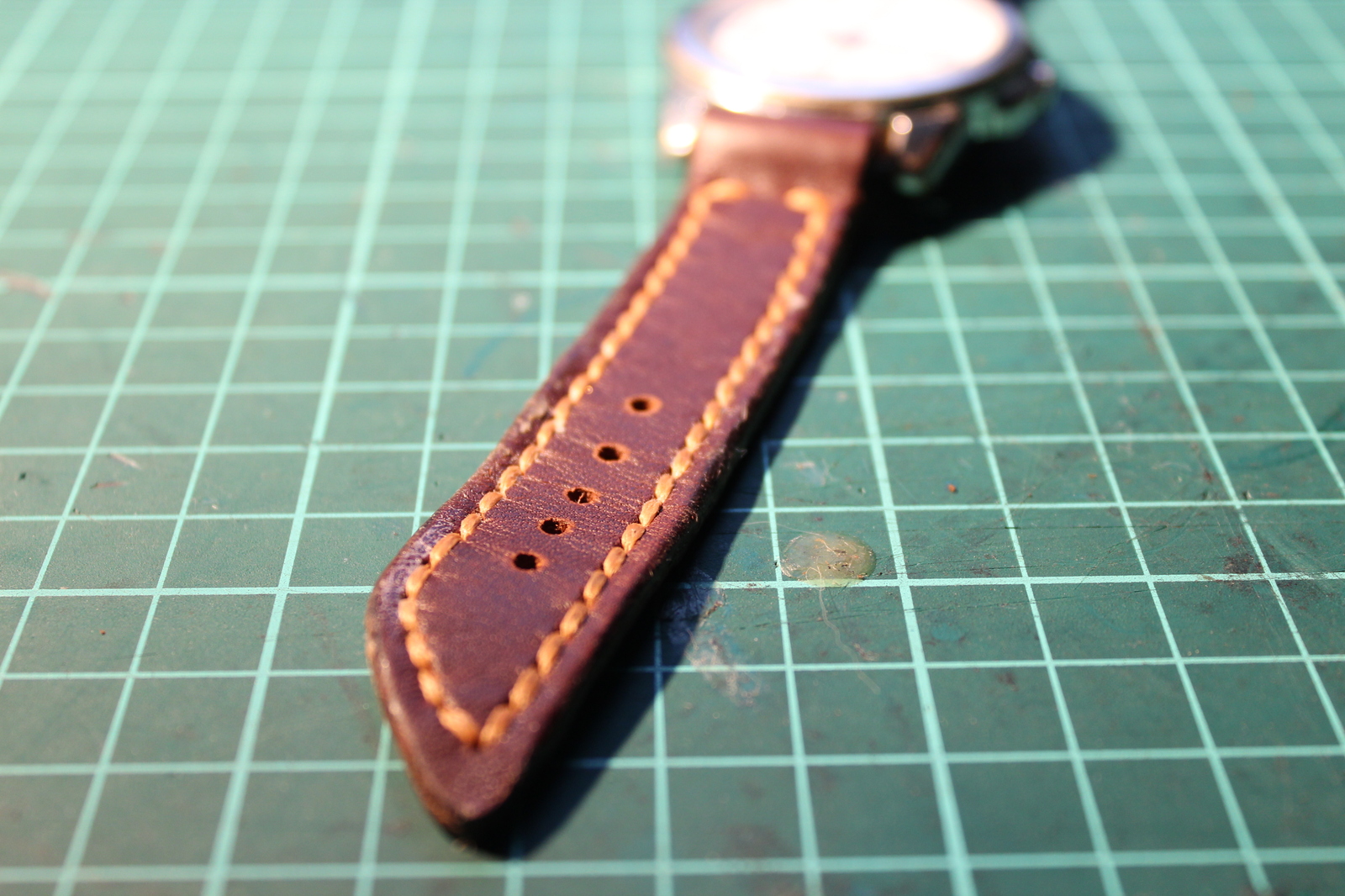 How do I make a watch strap? With my own hands) - My, Leather, Longpost, My, Strap