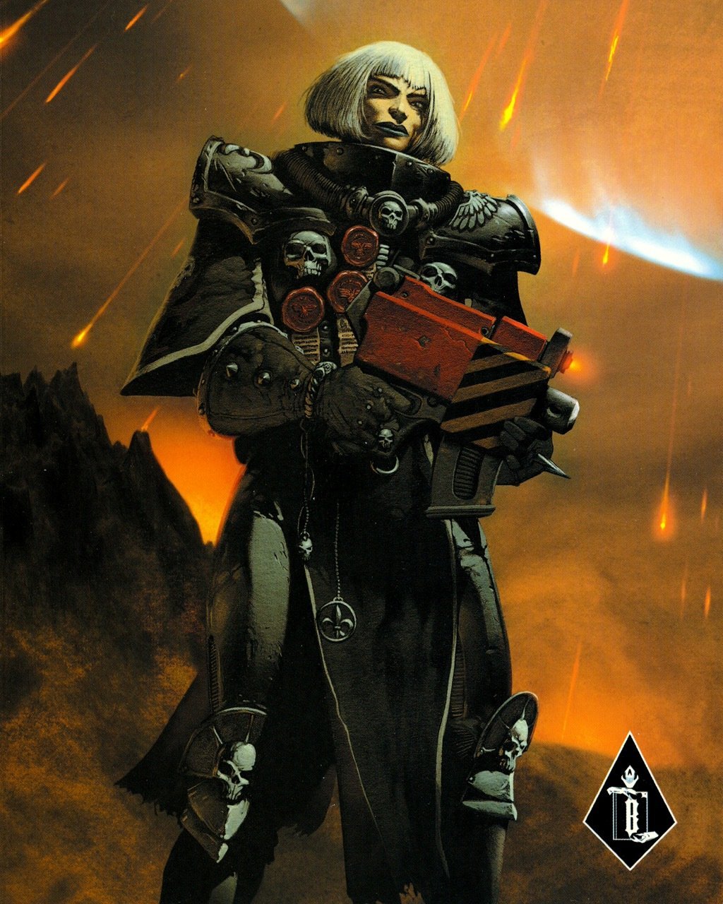 Сороритки - Adepta Sororitas, Warhammer 40k, Sister of Battle, Battle Sister, Девушки, Wh Art, Длиннопост