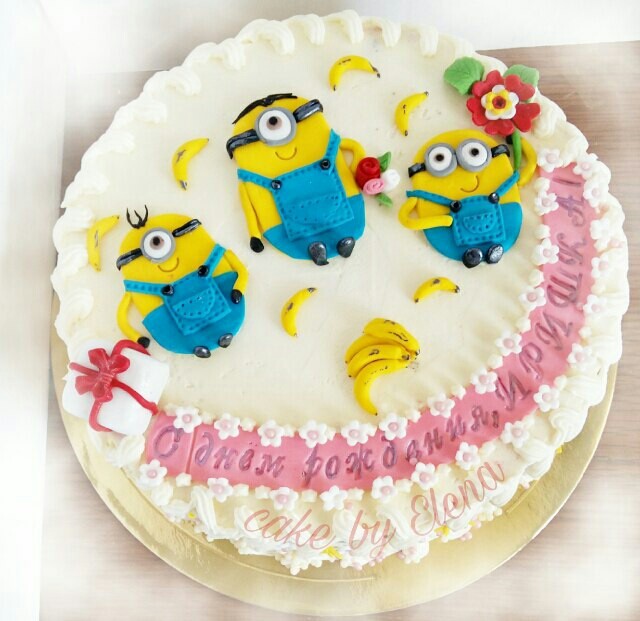 minions cake - My, Cake, Minions, Longpost