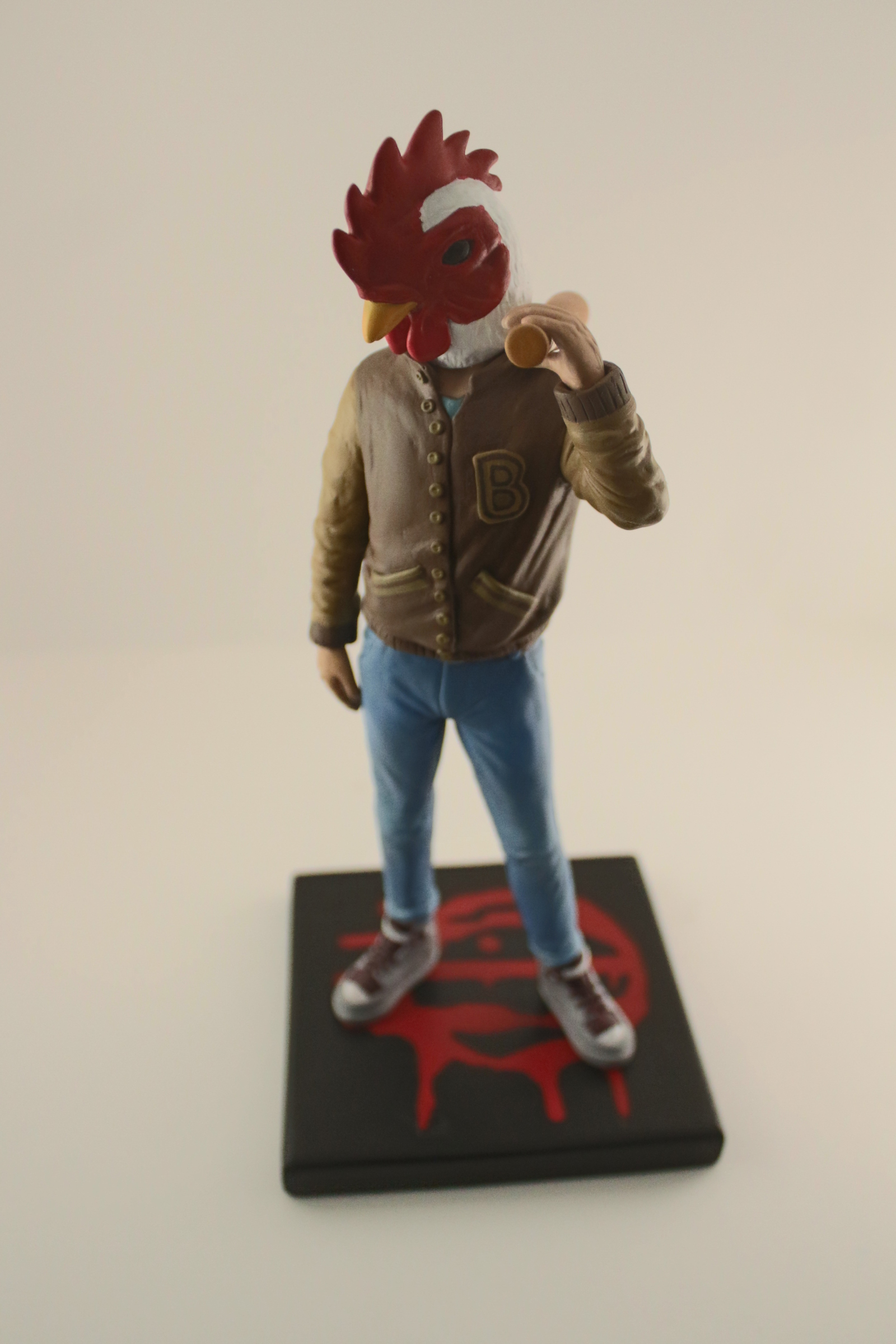 Figure Jacket from HOTLINE MIAMI - My, Hotline miami, Figurines, Polymer clay, Hotline miami 2, Jacket, Richard, The statue, Retrowave, Longpost, Sculpture