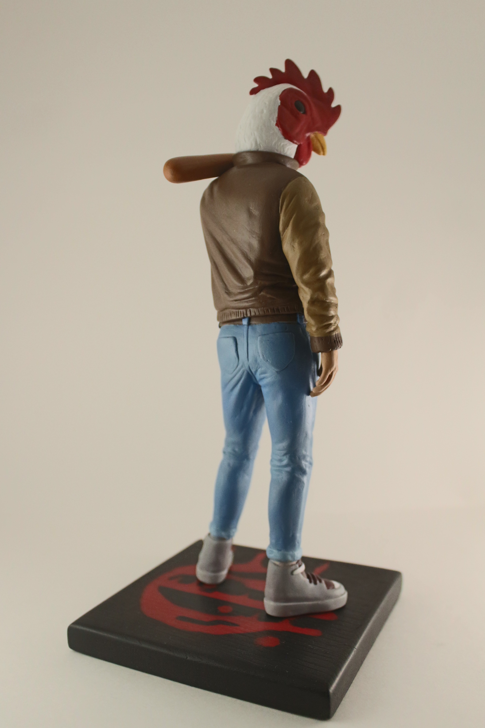 Figure Jacket from HOTLINE MIAMI - My, Hotline miami, Figurines, Polymer clay, Hotline miami 2, Jacket, Richard, The statue, Retrowave, Longpost, Sculpture