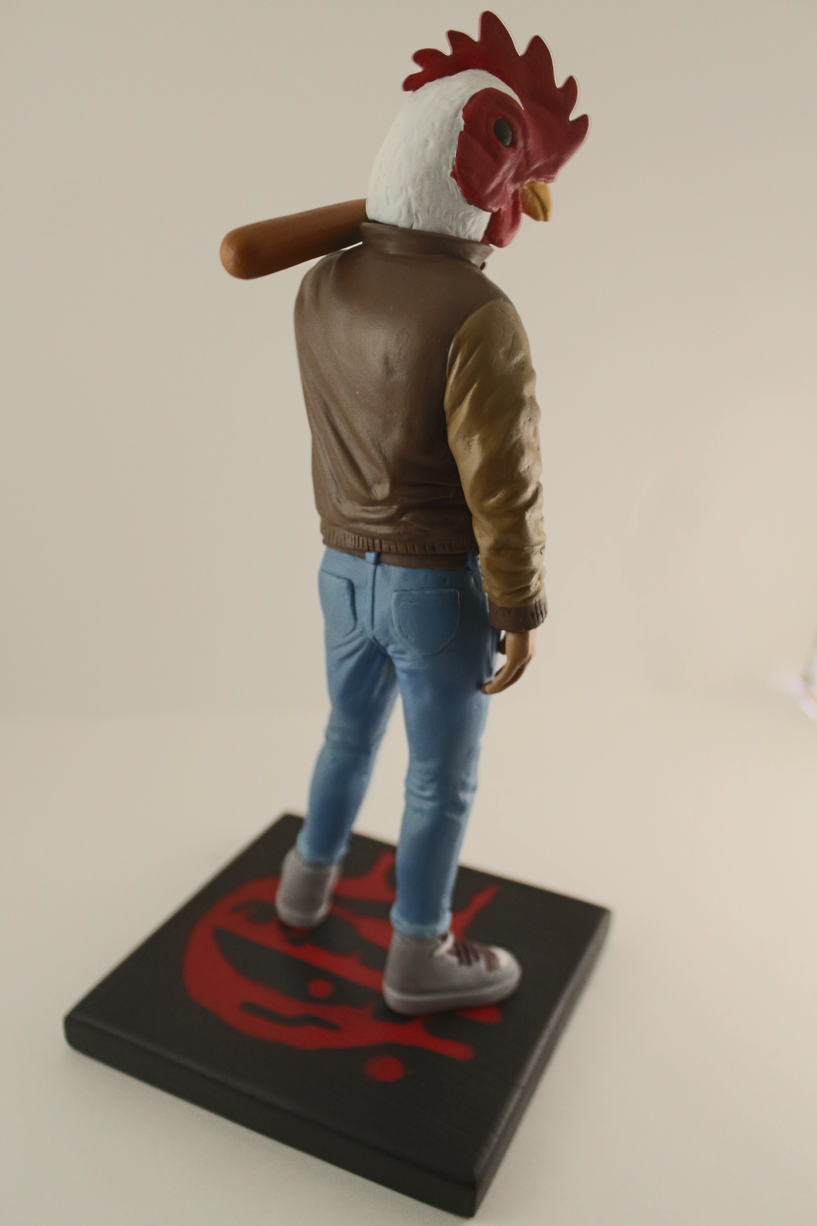 Figure Jacket from HOTLINE MIAMI - My, Hotline miami, Figurines, Polymer clay, Hotline miami 2, Jacket, Richard, The statue, Retrowave, Longpost, Sculpture