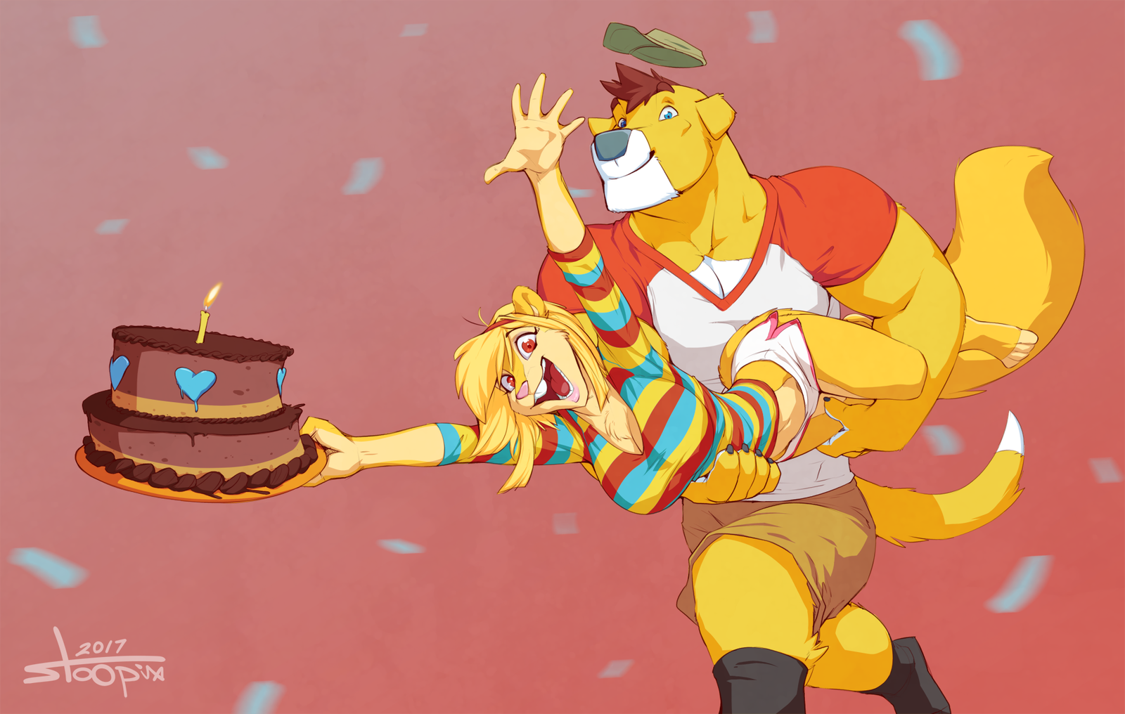 Cake! - Furry, Art, Cake, Stoopix