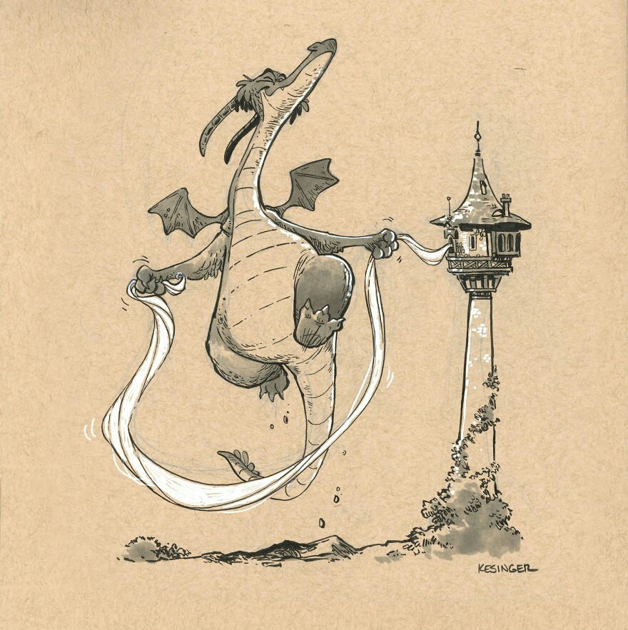 Dragons - The Dragon, Art, Longpost, Brian kesinger