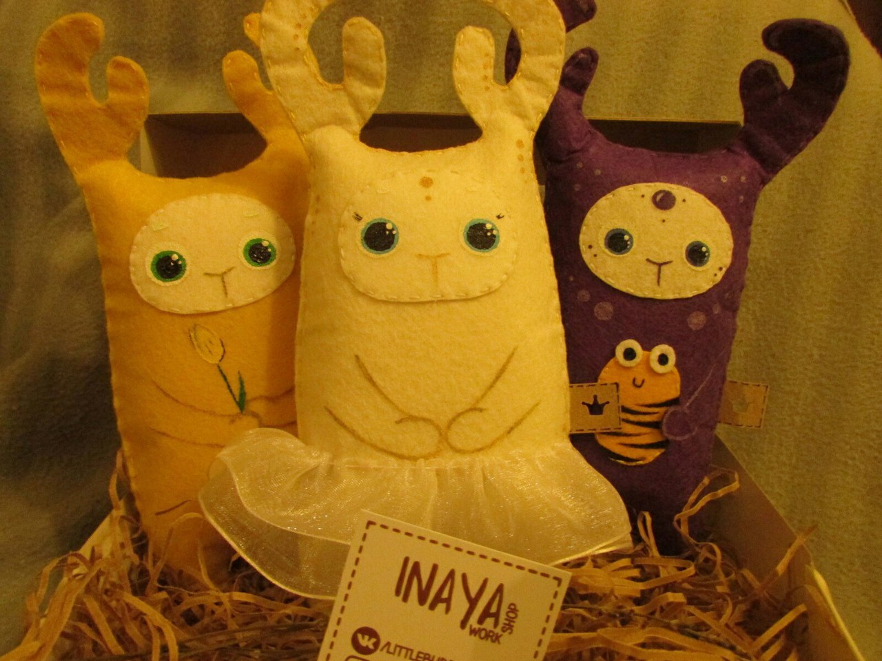 My hand monsters. - My, Monster, Handmade, Felt, Longpost