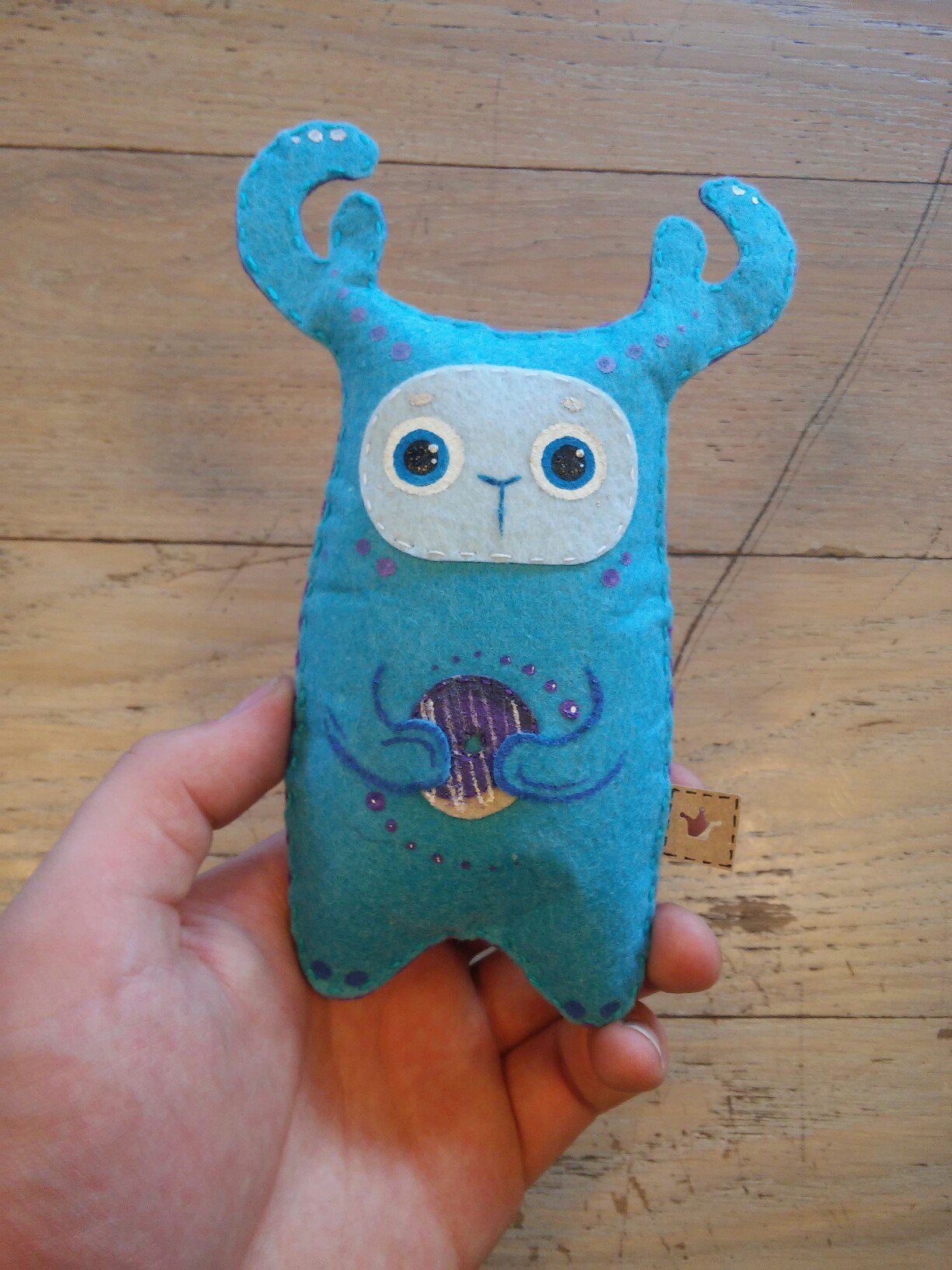 My hand monsters. - My, Monster, Handmade, Felt, Longpost