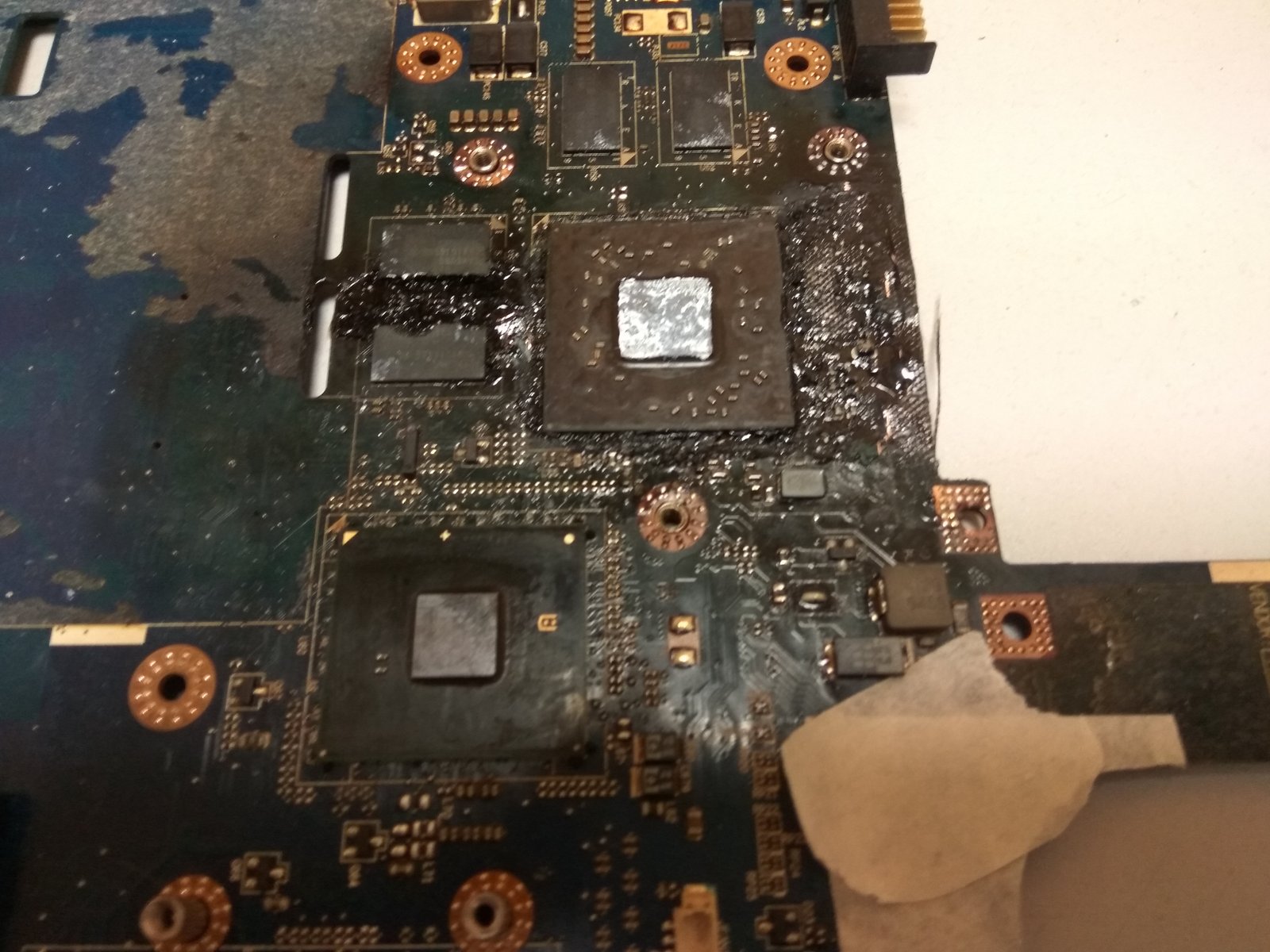 Just change the chip - My, Repair, Notebook, Burned out, 