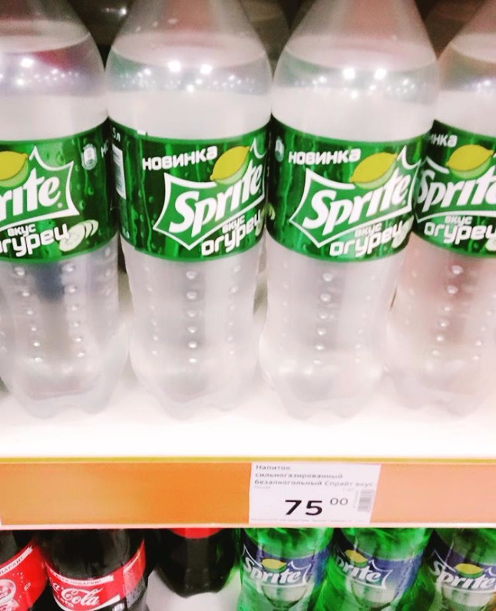 Already on the shelves of the country - Sprite, Snack, Soda