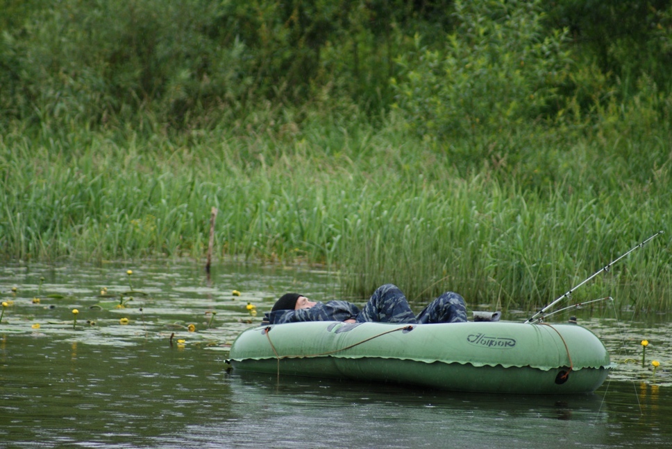 Fished and tired - The photo, Fishing, Dream, A boat