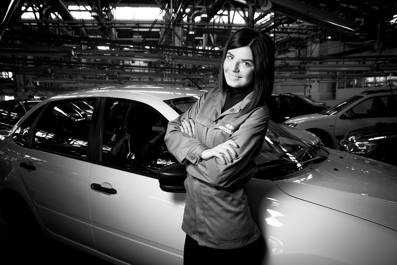 AvtoVAZ girls - My, The photo, My, Black and white photo, AvtoVAZ, Girls, Longpost