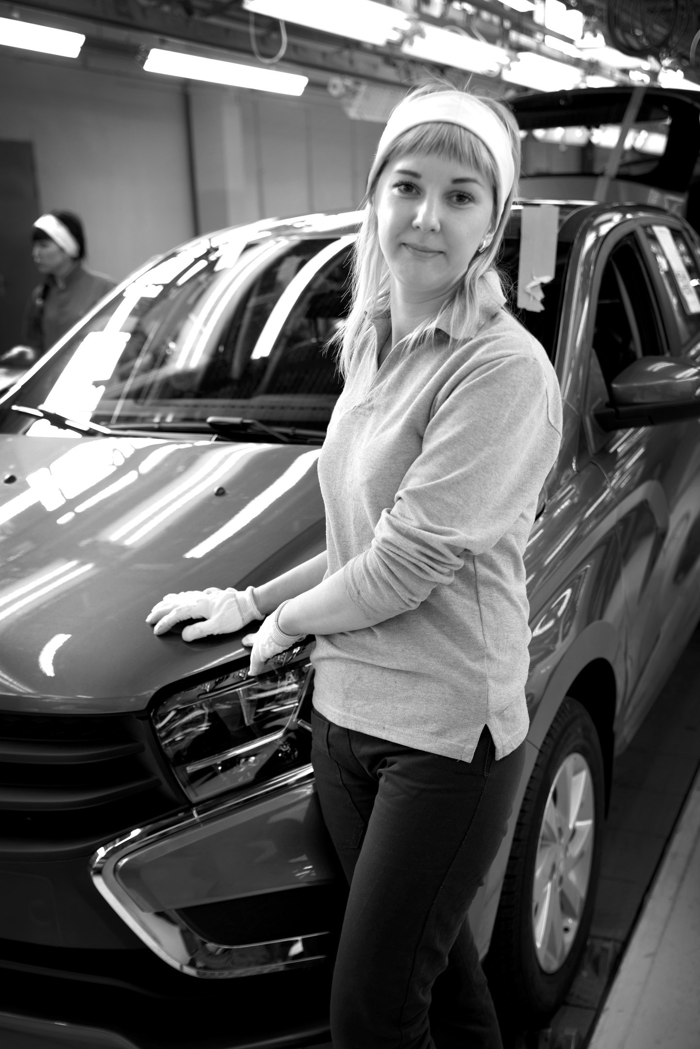 AvtoVAZ girls - My, The photo, My, Black and white photo, AvtoVAZ, Girls, Longpost