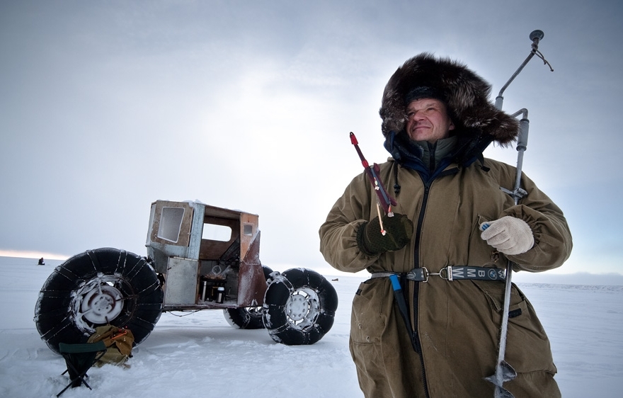 Fishing in Chukotka - The photo, Fishing, Winter fishing, Chukotka, Winter, Homemade