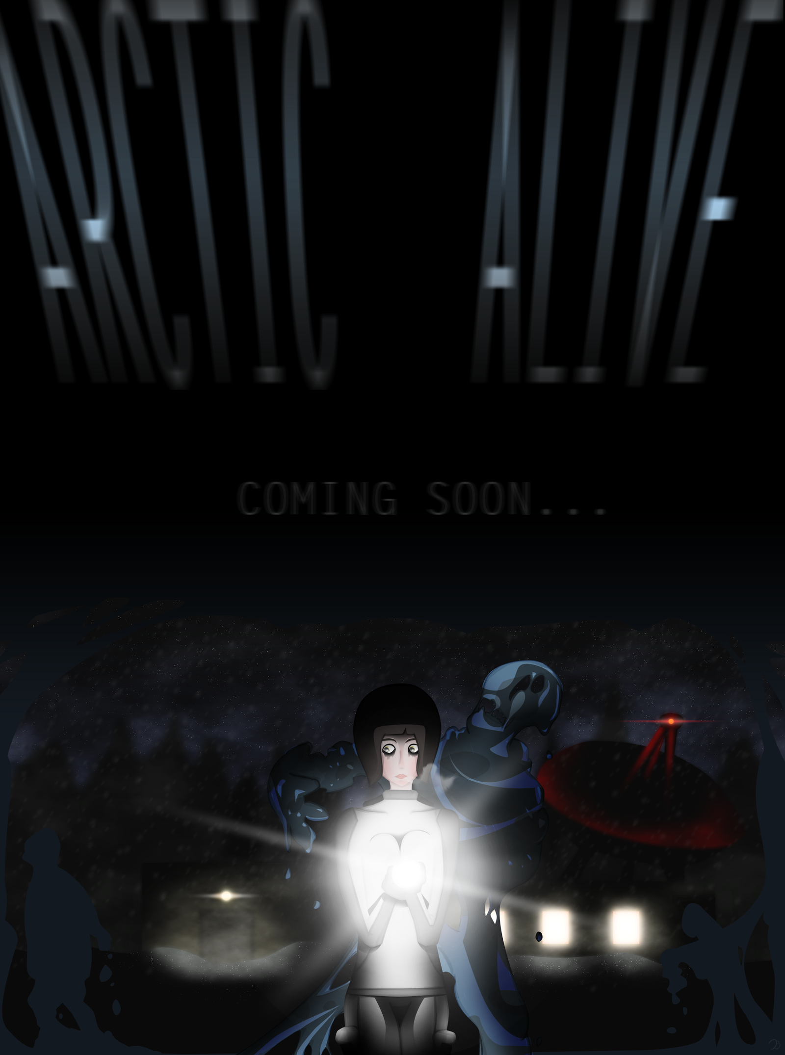 Fan art poster for the game Arctic Alive - My, Art, Drawing, Vector, Vector graphics, 