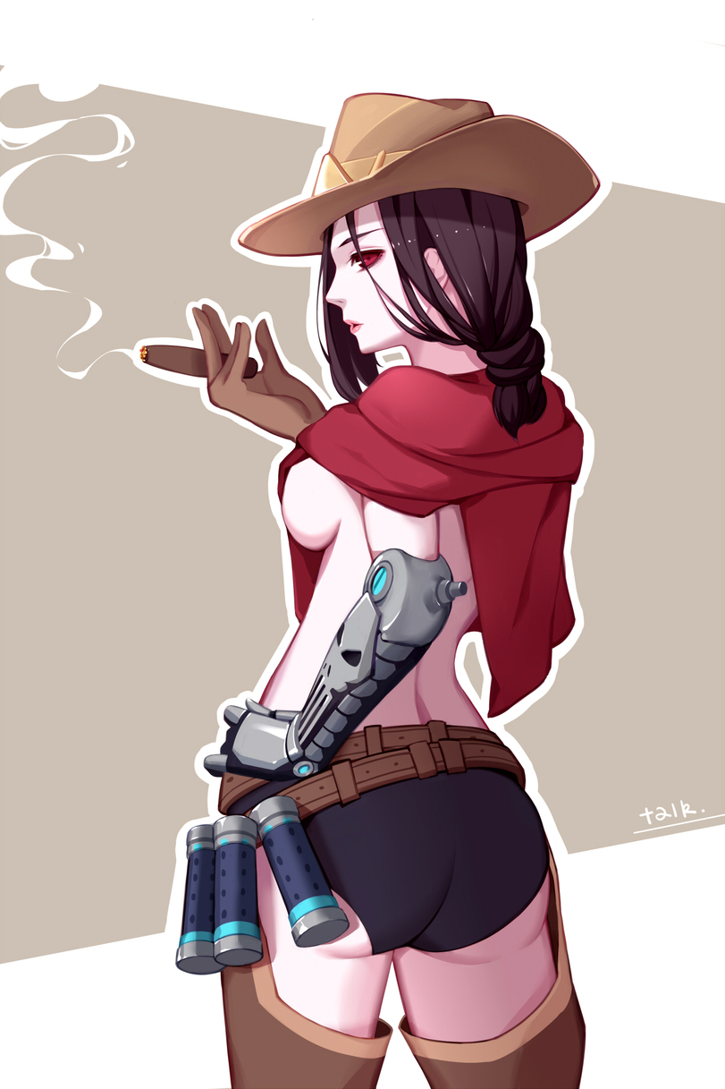 Rule 63 - McCree, Zenyatta, Overwatch, Longpost