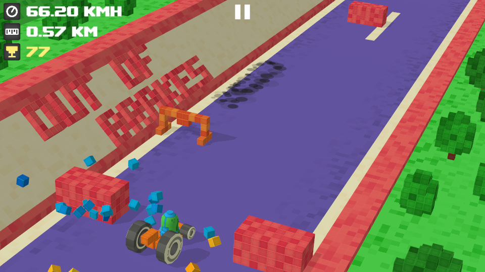 Voxel car editor for Out of Brakes - My, Race, Editor, Voxels, Android, iOS, Development of, Runner, Longpost, Voxelart