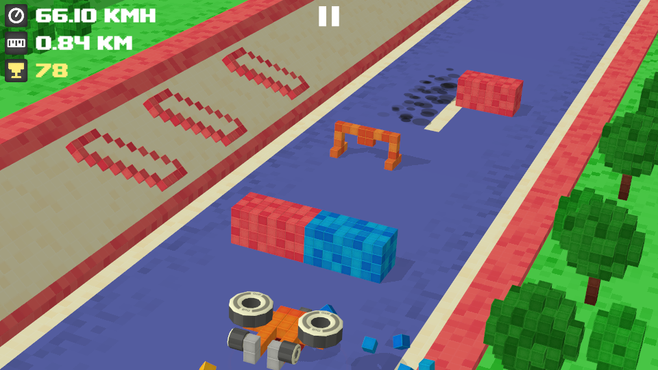 Voxel car editor for Out of Brakes - My, Race, Editor, Voxels, Android, iOS, Development of, Runner, Longpost, Voxelart