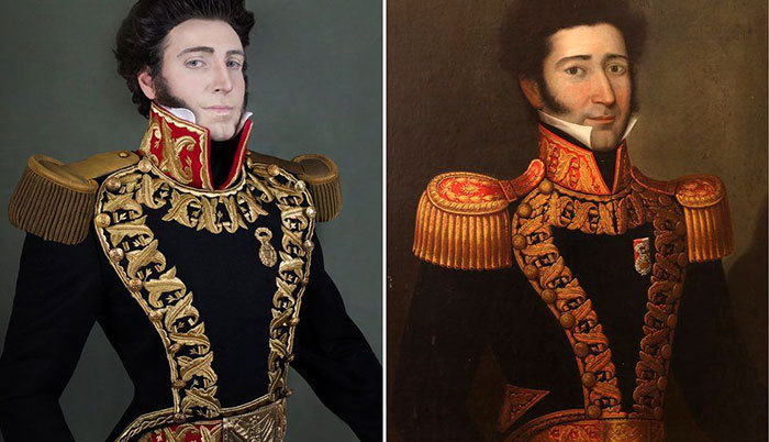 Peruvian recreates portraits of his aristocratic ancestors - Interesting, Time travel, Longpost