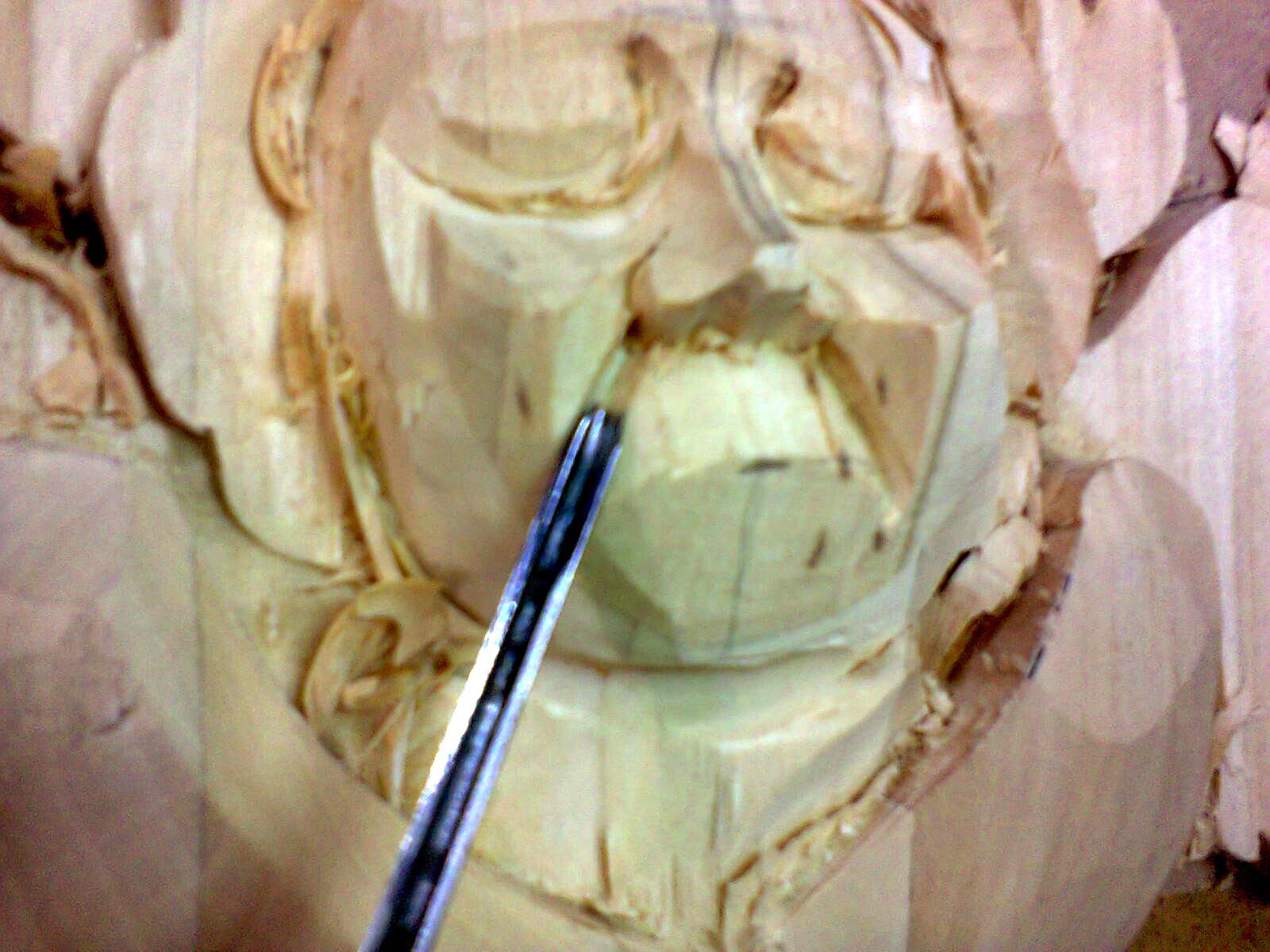 Cherubim, almost in stages - My, Wood carving, Cherub, Woodworking, Longpost