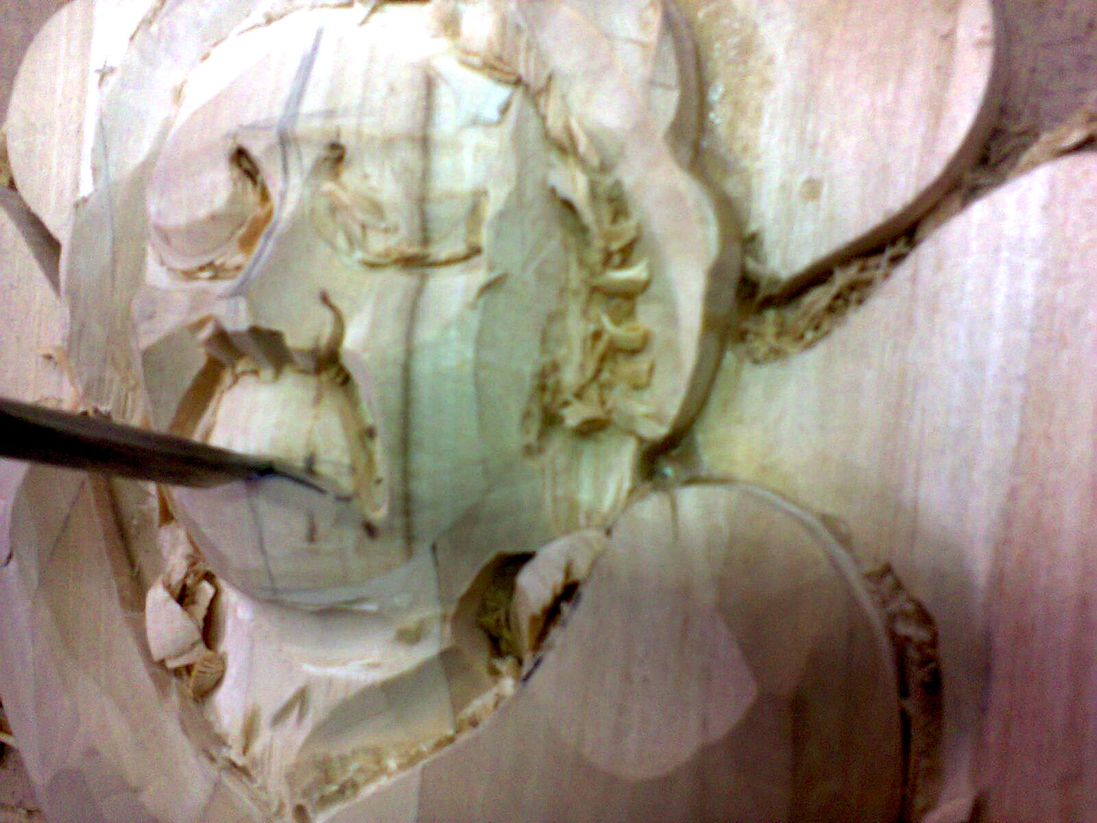 Cherubim, almost in stages - My, Wood carving, Cherub, Woodworking, Longpost