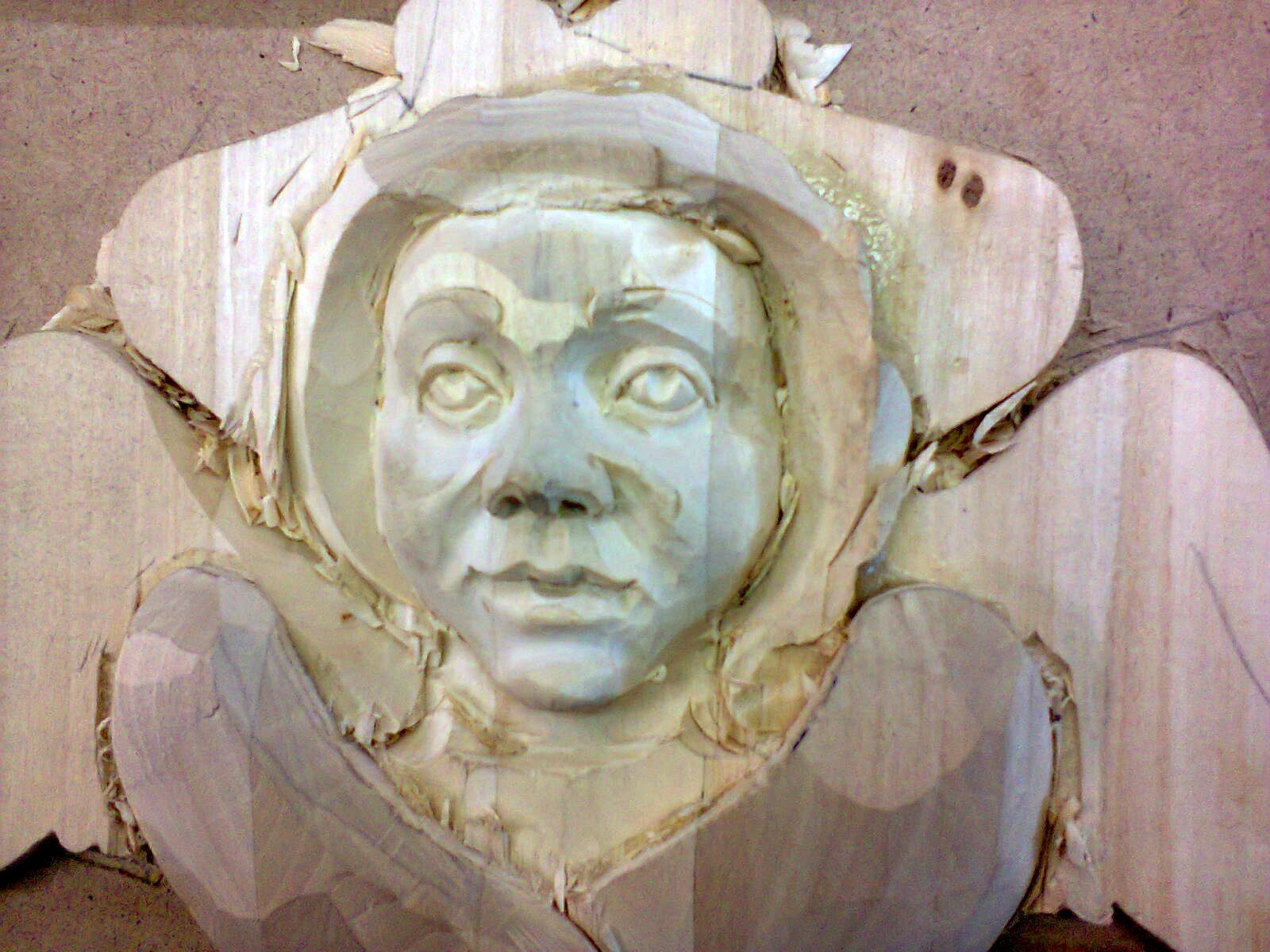 Cherubim, almost in stages - My, Wood carving, Cherub, Woodworking, Longpost