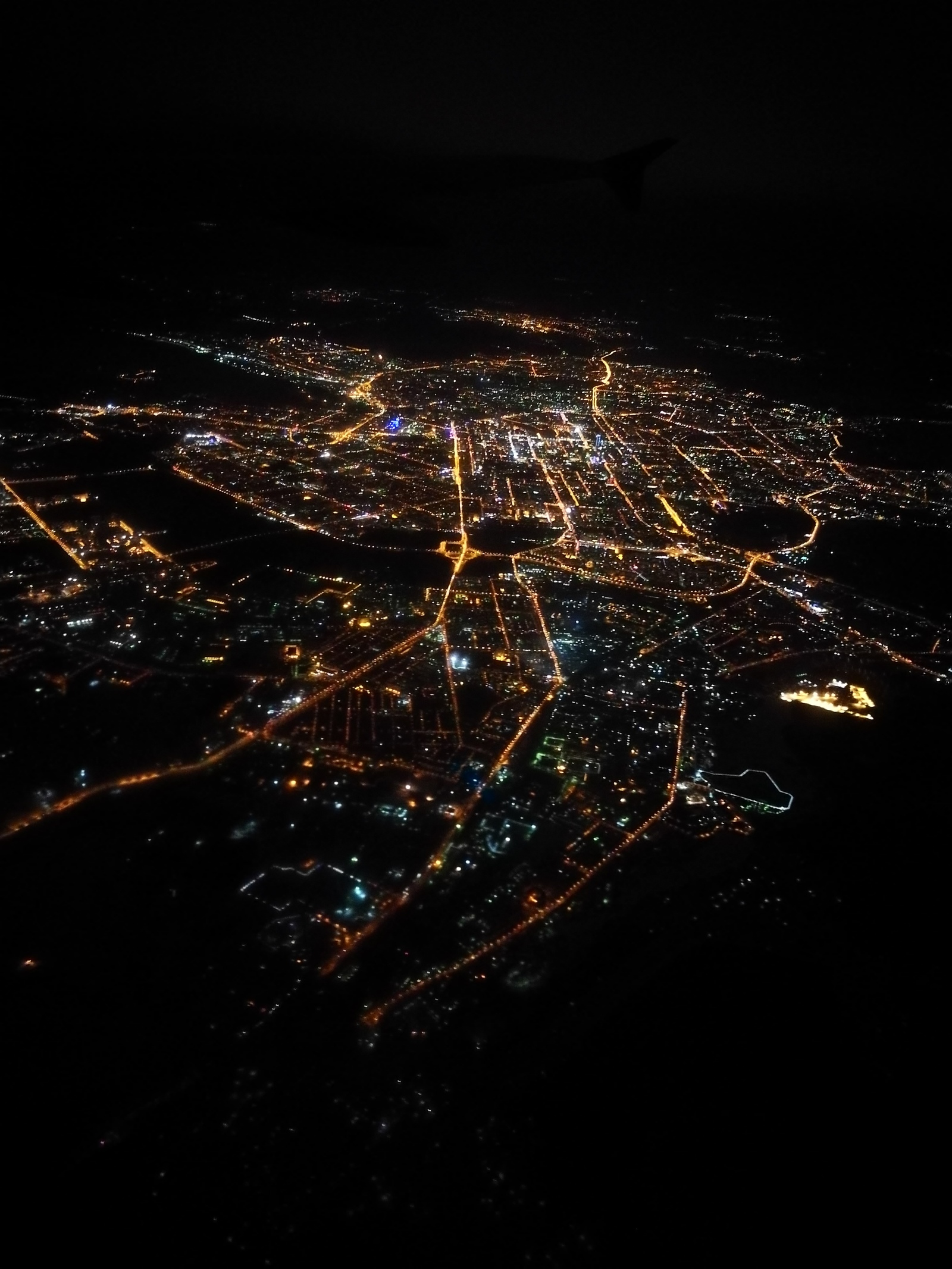 Фото С Самолета Из Окна Ночью