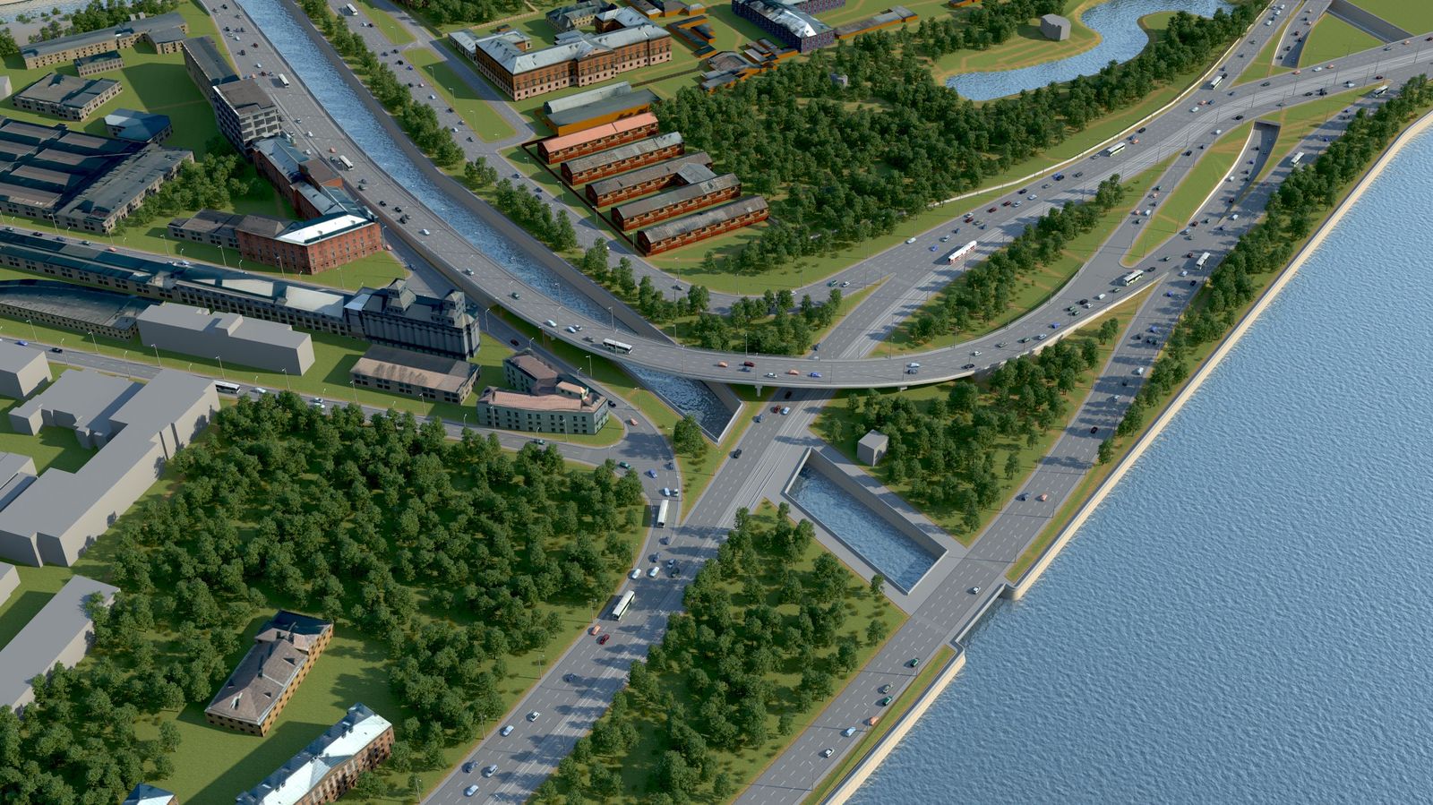 Traffic interchange at the intersection of Obukhovskoy Oborony Avenue and Obvodny Canal - Interchange, Saint Petersburg, Obvodny Canal, When, Longpost