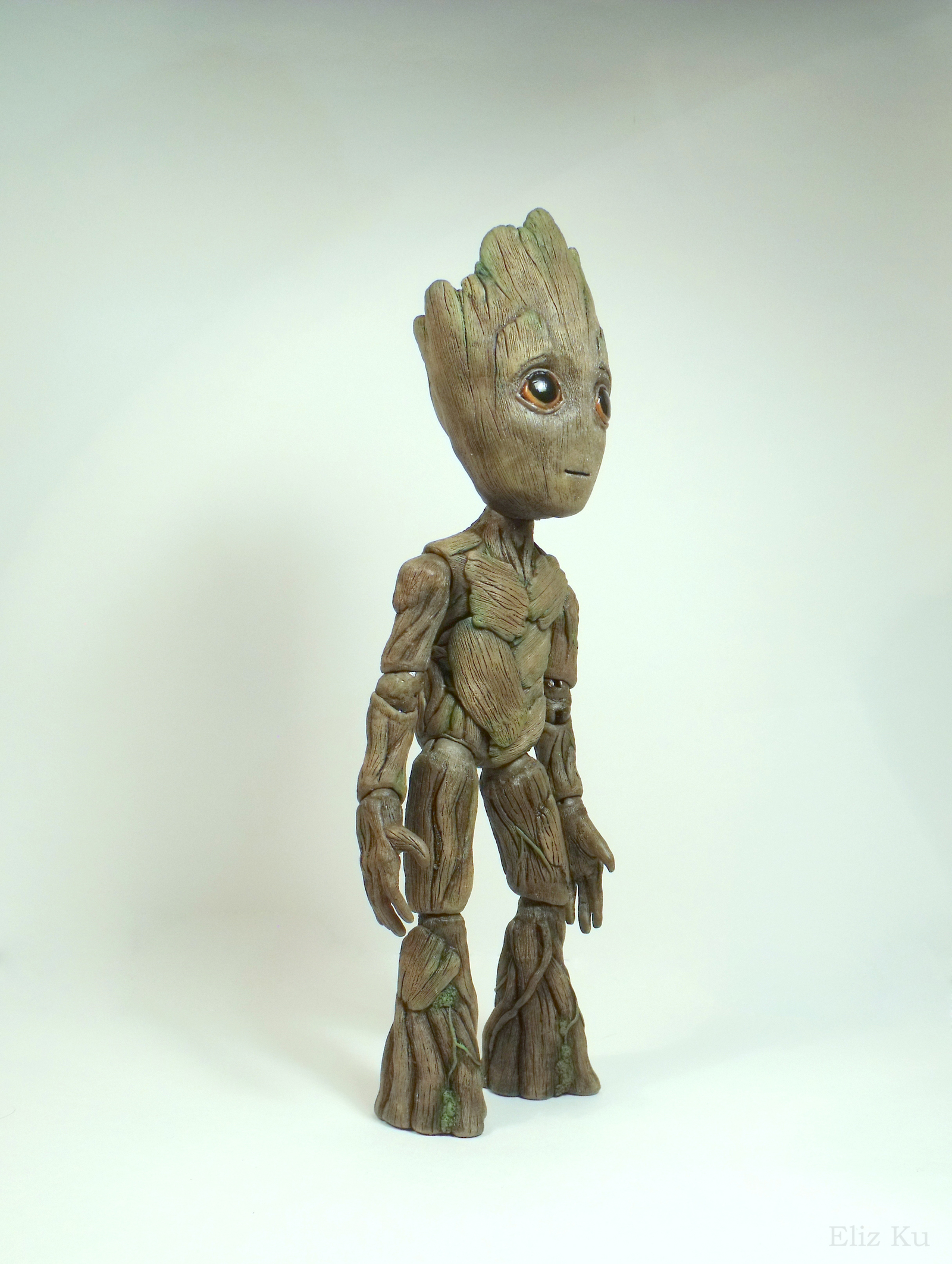 Baby Groot / Малыш Грут - Моё, Eliz ku, Грут, Стражи Галактики 2, Custom, Art Toys, Полимерная глина, Скульптура, Длиннопост