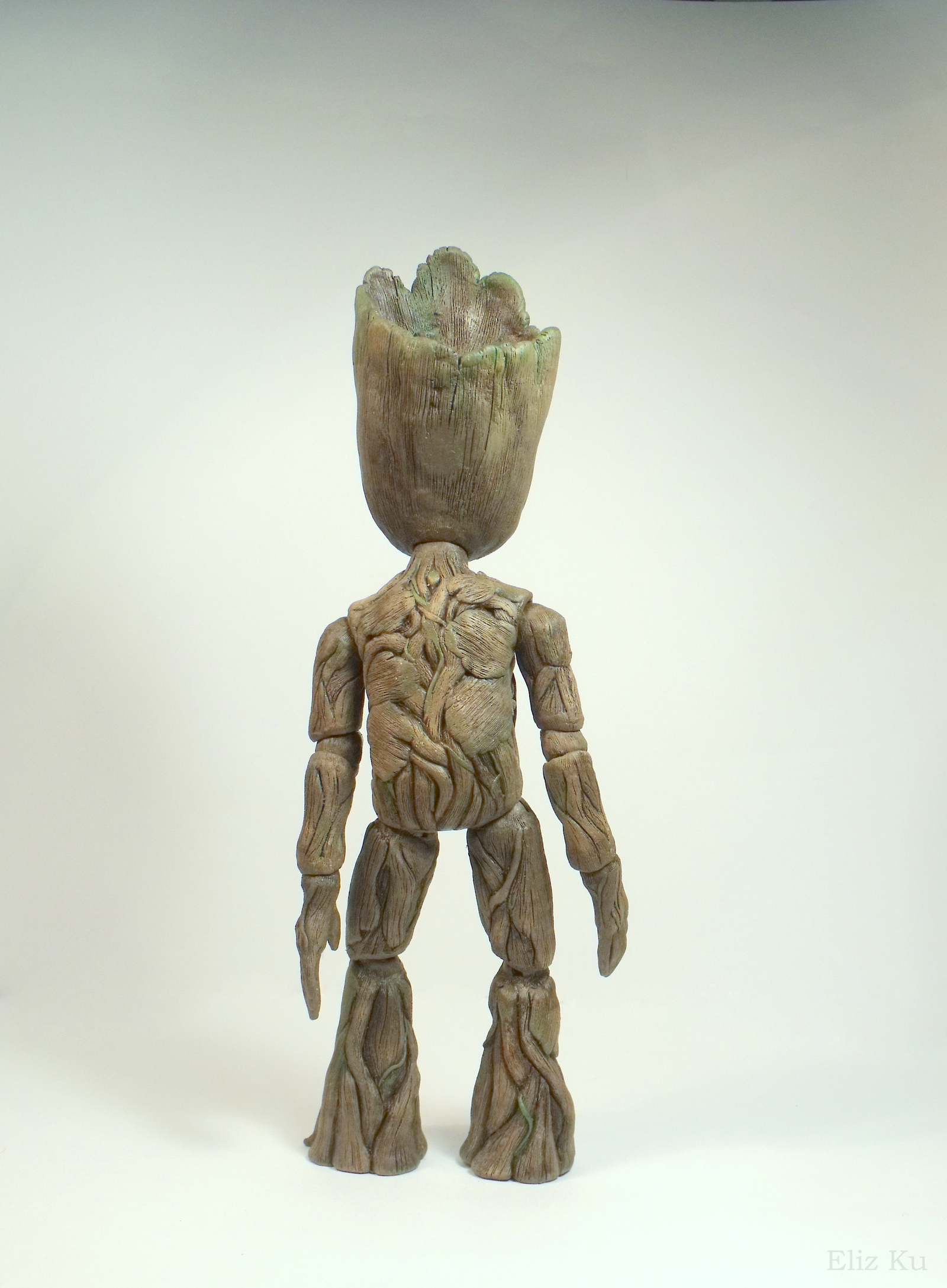 Baby Groot / Малыш Грут - Моё, Eliz ku, Грут, Стражи Галактики 2, Custom, Art Toys, Полимерная глина, Скульптура, Длиннопост