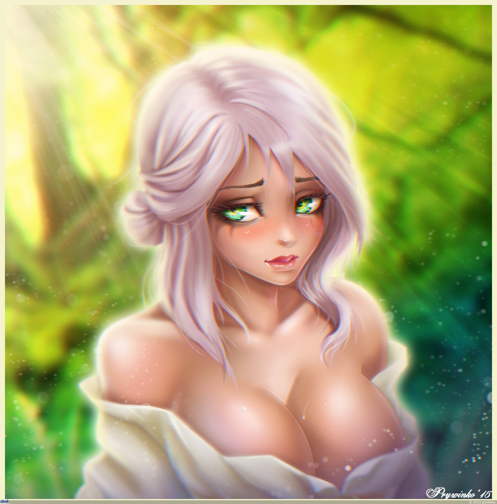 The Withcher - Witcher, Cirilla Fiona Helen, Ciri, Anime art, Not anime, Art, Game art