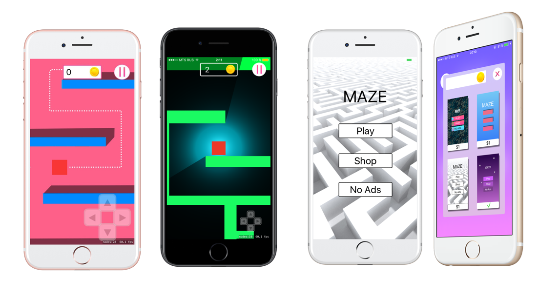 My first Maze game for IOS devices - My, Apple, iOS, Games, iPhone, Xcode, Development of, Swift, Longpost