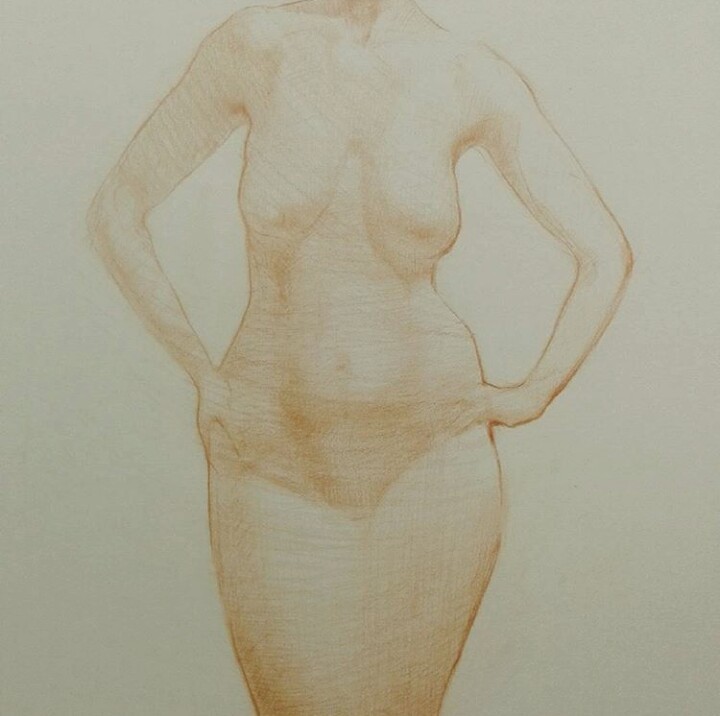 Sketch fragment - My, Pencil drawing, Models