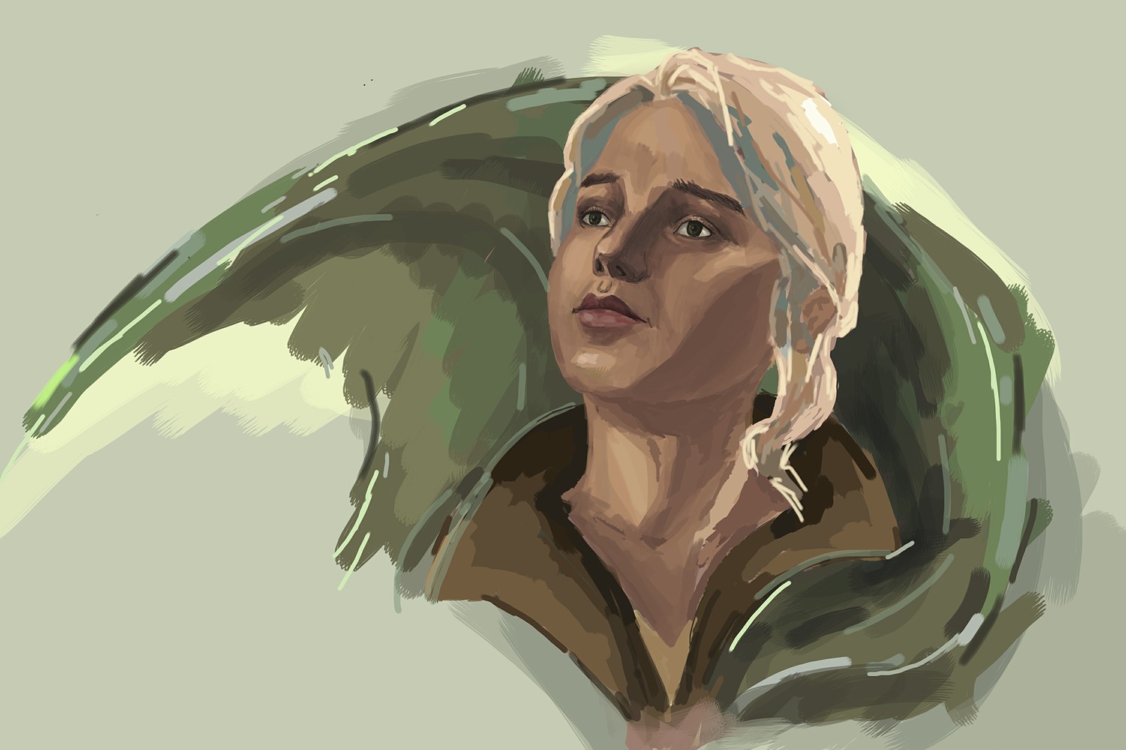 Little Witcher - My, Ciri, Cirilla Fiona Helen, CD Projekt, The Witcher 3: Wild Hunt, Drawing, Painting, Portrait