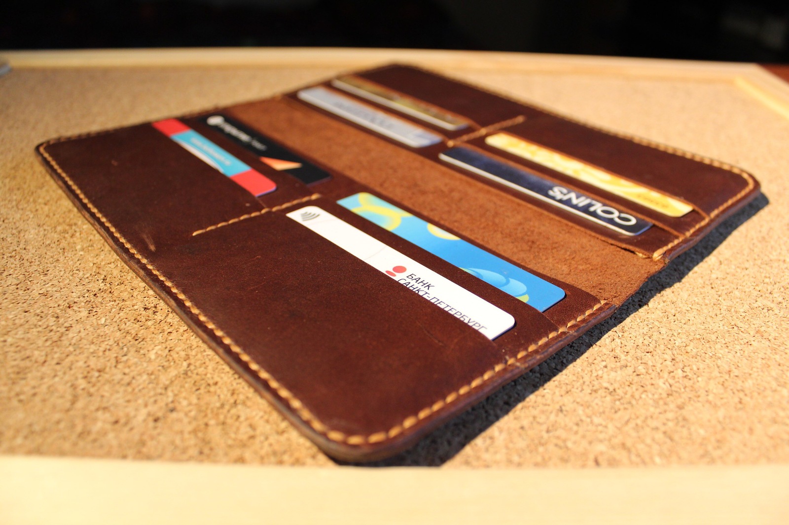 How I made a leather wallet - My, Leather, Longpost, My, Wallet