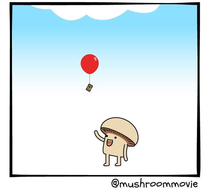 Cloud storage... - Mushrooms, Comics, Translation, , Cloud, Cloud storage, Clouds, Longpost