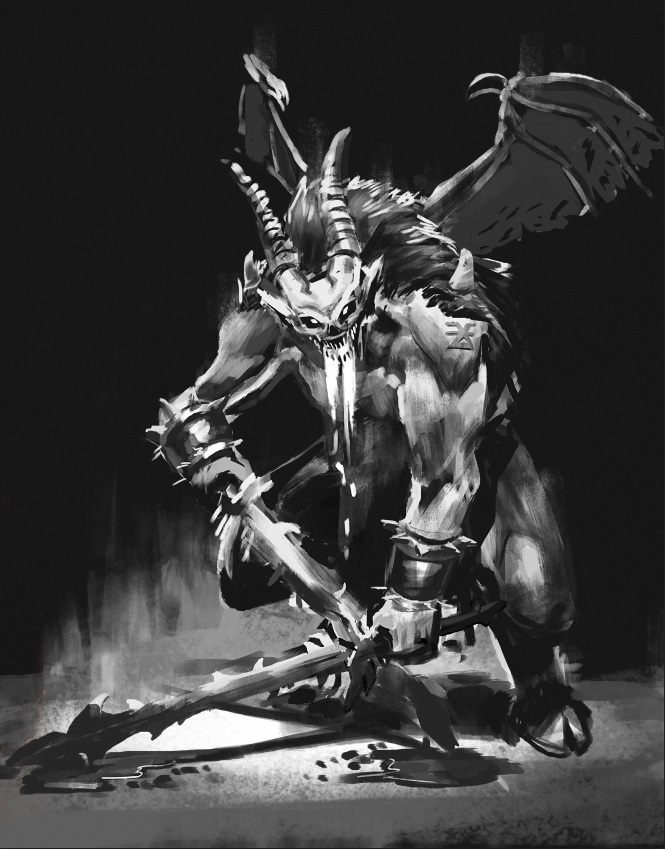 Daemonic Herald of Khorne - Warhammer 40k, Wh Art, Кхорн, Daemons