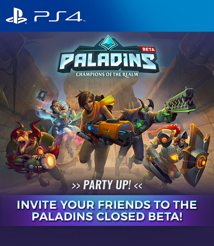 Paladins Closed Beta Keys for PS4 - Paladins, Beta key, Beta, Distribution, Freebie, , 