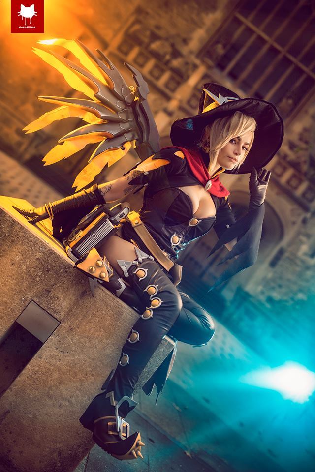 Witch Mercy - Косплей, Девушки, Overwatch, Mercy, Длиннопост, Sggp