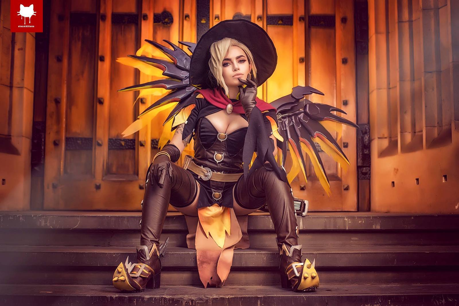 Witch Mercy - Косплей, Девушки, Overwatch, Mercy, Длиннопост, Sggp