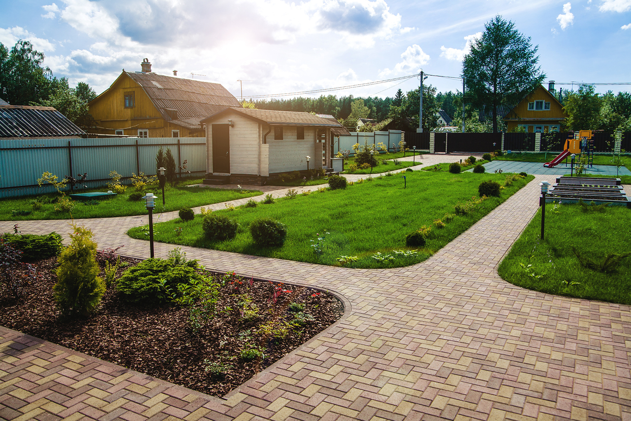 Landscaping turnkey BEFORE and AFTER - My, Paving stones, Building, Beautification, Landscape design, Dacha, Saint Petersburg, It Was-It Was, Flowers, Longpost