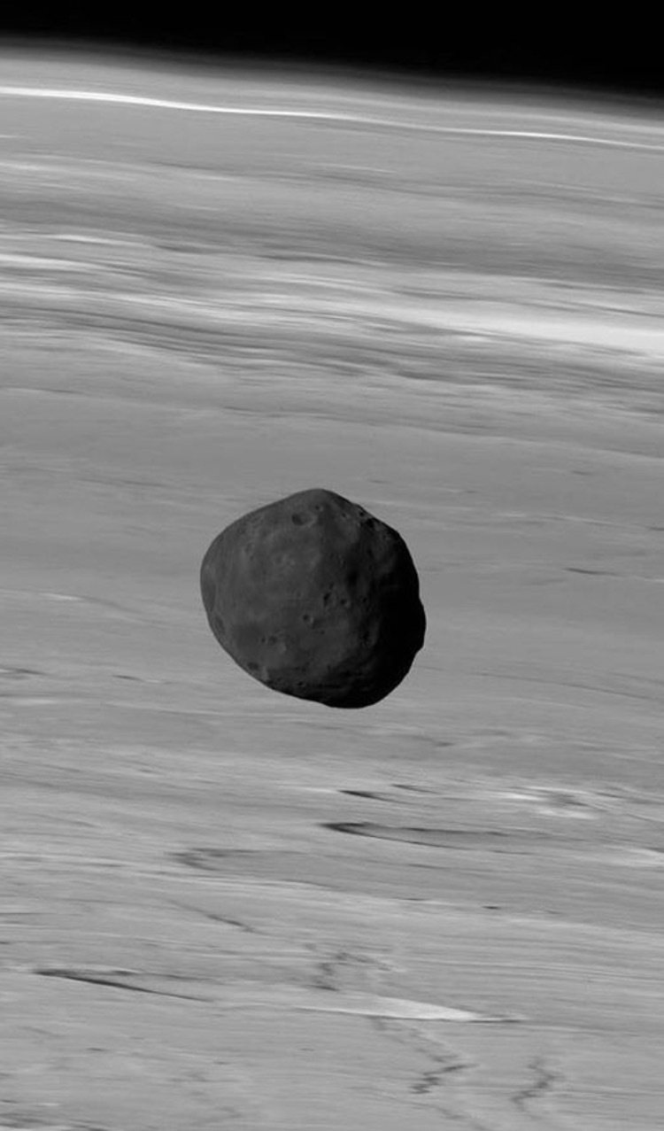 Phobos is a satellite of Mars - Phobos, Mars, Space