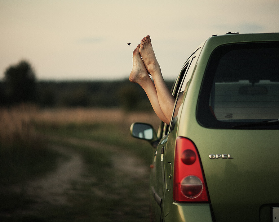 Gasoline ran out - My, Petrol, Auto, Opel, Bumblebee, Legs, Road, Humor, Stop