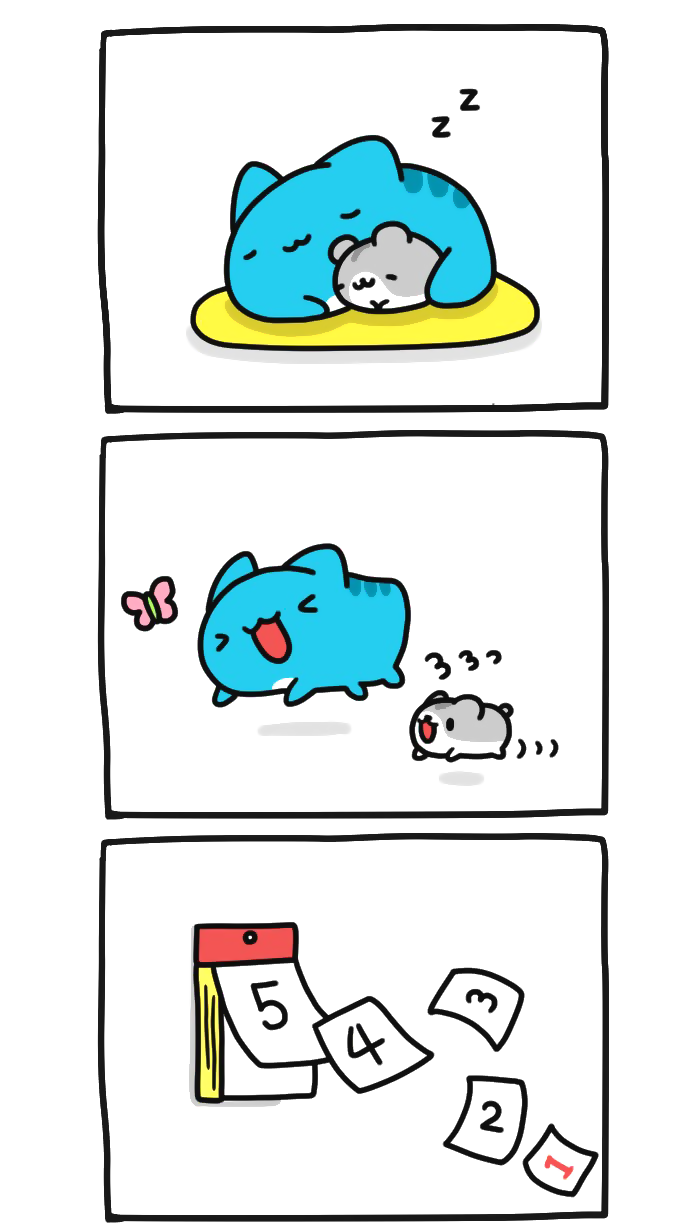 Our little friends... - Bugcat-Capoo, Defective cat, cat, Comics, Hamster, Death, friendship, Attachment, Longpost