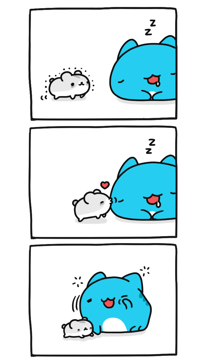 Our little friends... - Bugcat-Capoo, Defective cat, cat, Comics, Hamster, Death, friendship, Attachment, Longpost