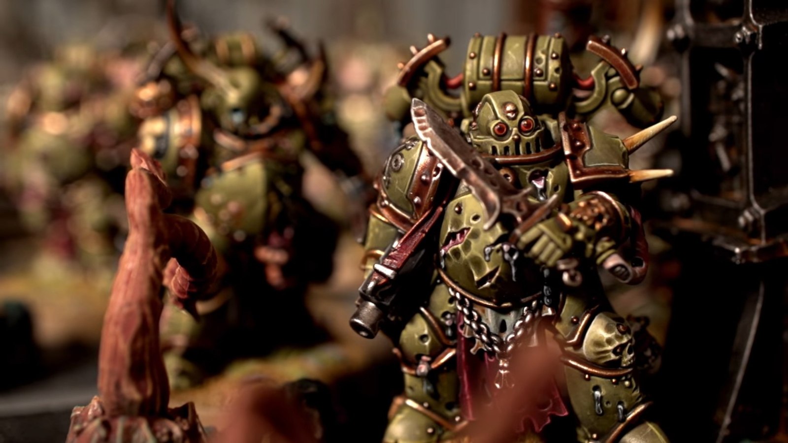 News from the Plague Planet! Death Guard and (probably) Mortarion! - Wh News, Warhammer 40k, Wh miniatures, Death guard, Chaos space marines, Video, Longpost, Translation