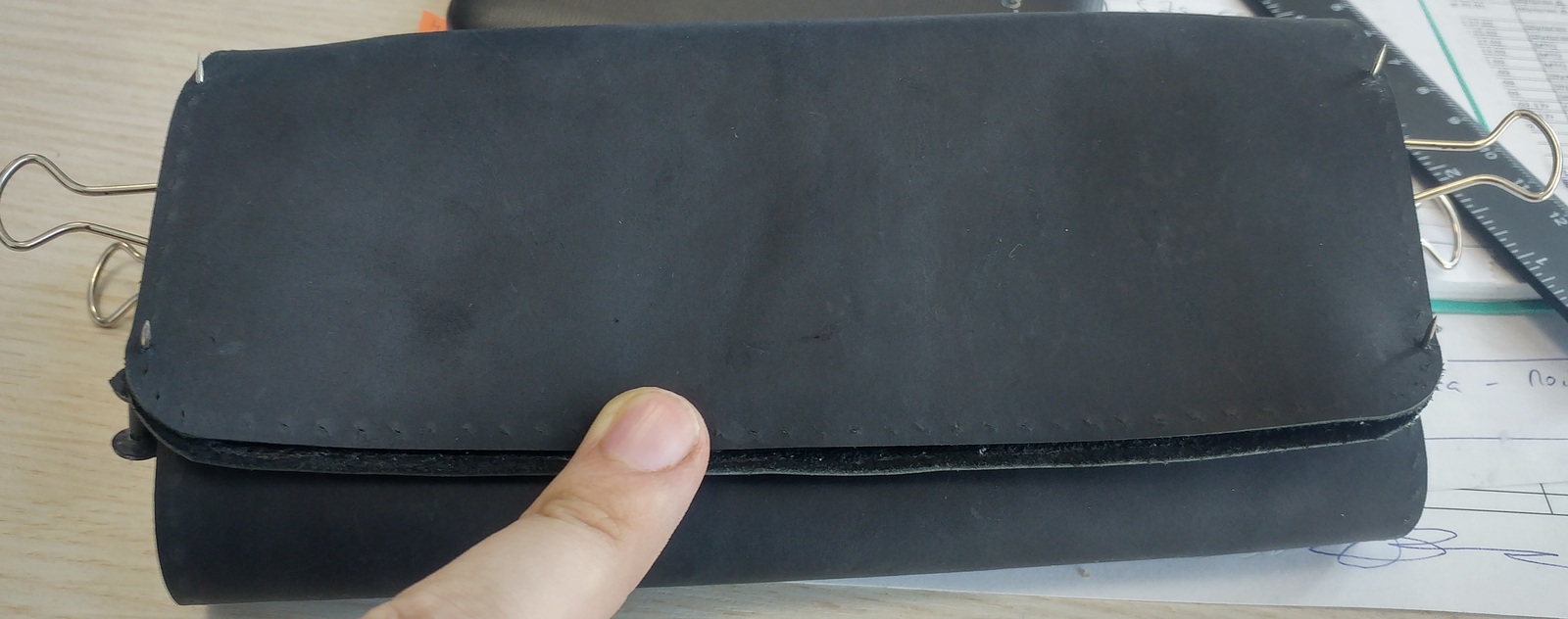 Women's wallet. - My, Leather, Handmade, Presents, Longpost