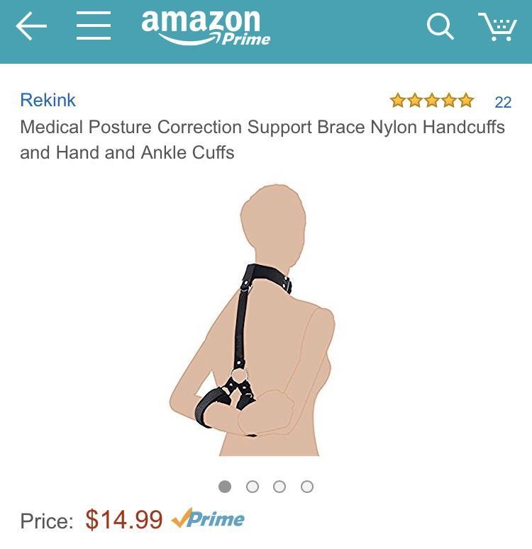 To correct posture, you say? Oh well... - Posture, Amazon, Cheap and angry, BDSM