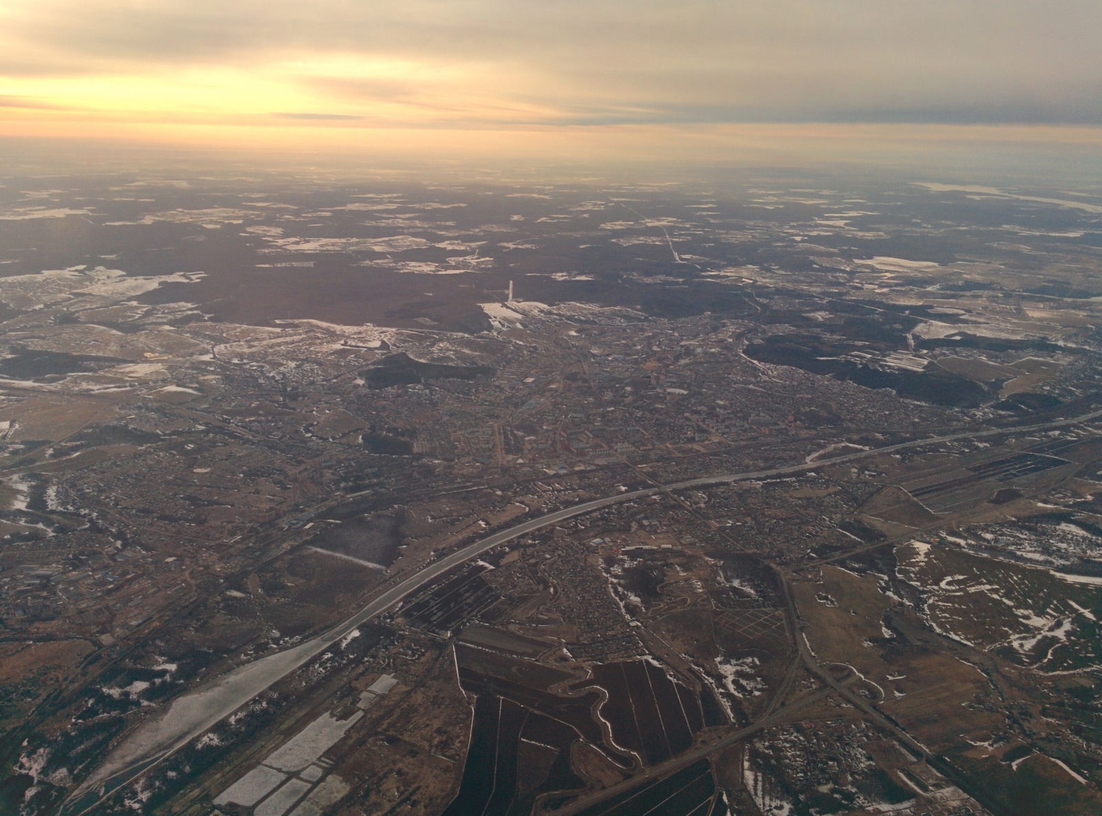 Dmitrov, Moscow region - My, Dmitrov, Dmitrovsky District, Moscow region, Sorochany, View from the plane, Moscow, Skiing, Longpost