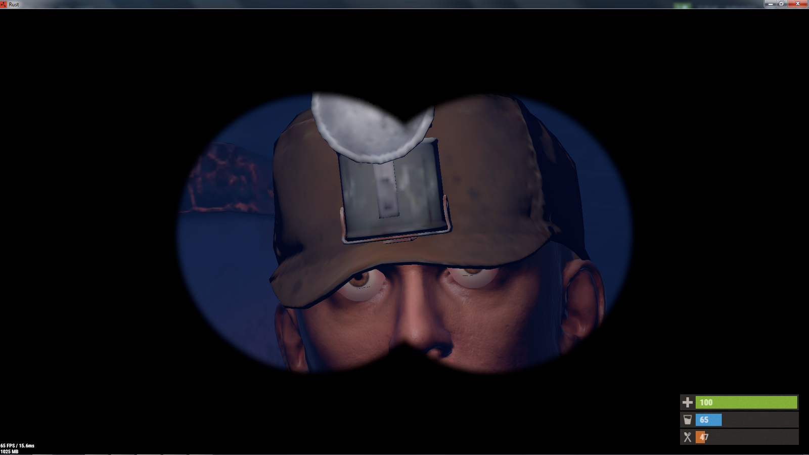 That feeling when binoculars were introduced into the game and you are already fed up - My, Rust, , Overdose, Eyes, Face, Binoculars