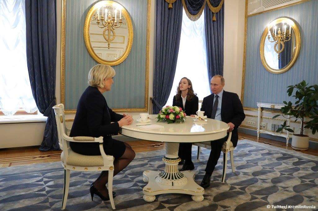 Interview for the post of President of France. - Vladimir Putin, Marine Le Pen, Politics, Twitter, Voice of Mordor, Humor